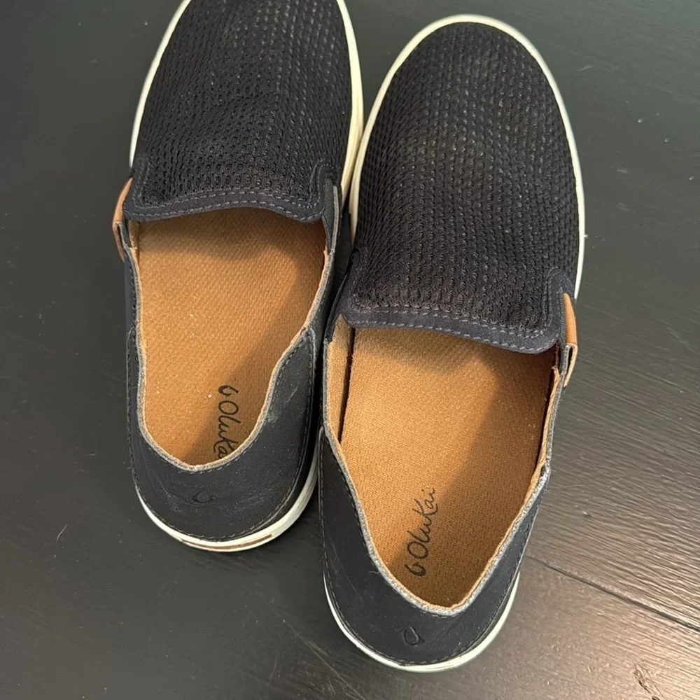 Olukai Pehuea women’s Black Slip-On‎ Shoes